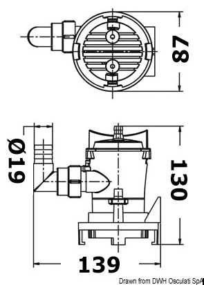 Pompe immersion d'aeration à poissons Europump Débit 38L/m