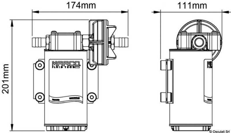 Elecropompe auto-amorçable 12V 26 L/min