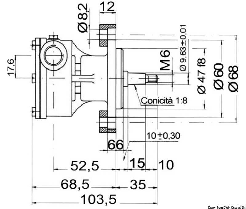 Pompe Nauco FPR039 29470-2431 F4B-9-10-35355-01 1503LD 2004-M