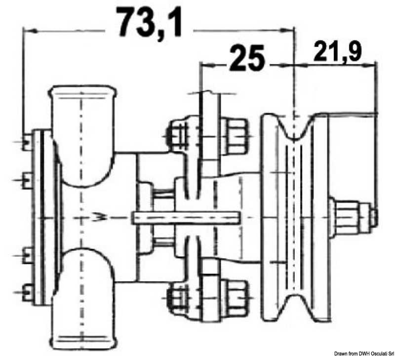 Pompe Nauco FPR 313 F4B-903-10-24509-2 Yanmar 2GM/3GMF/3GM/3GMF