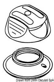 Bouton pression Perfix blanc