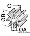 Turbine pompe refroidissement eau GX-N 673-0003 216