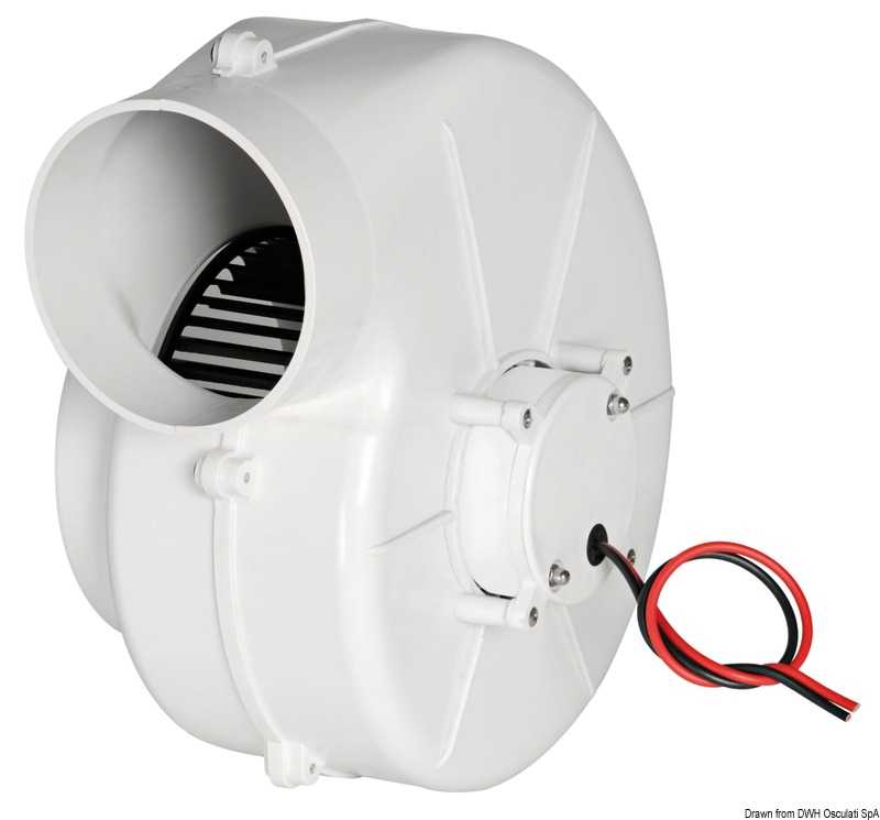 Aspirateur centrifuge avec étrier 24V 7A Débit 500 m3/h