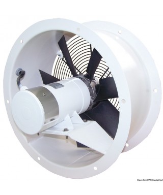 Ventilateur hélicoïdal 24V 300W 11A flux FA Débit 30 m3/min