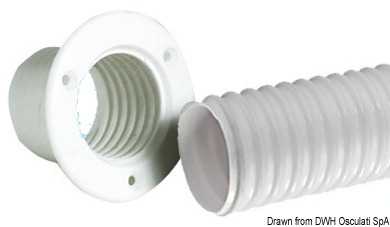 Gaine flexible en PVC rouleau gris 10m diamètre 50,8mm intérieur