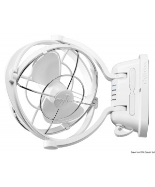 Ventilateur Caframo Sirocco blanc 12/24V 3 vitesses avec Timer