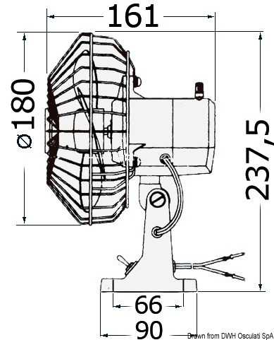 Ventilateur orientable TMC 24V Débit 1000 m3/heure