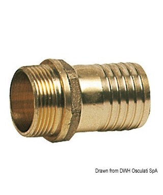 Embout mâle en laiton moulé 3/8" x 13 mm