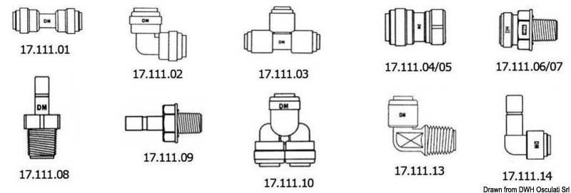 Raccord femelle/femelle de 1/2" 12mm