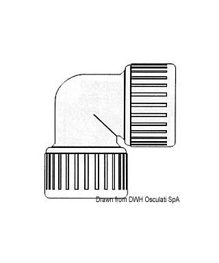 Coude 90° Hydrofix-Système femelle/femelle 15 mm