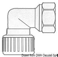 Coude laiton 1/2" Hydrofix femelle/femelle 15mm