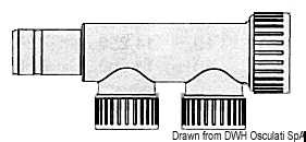 Collecteur male/femelle Hydrofix 2 dérivations 22 mm