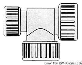 T réduit Hydrofix 22/22/15 mm