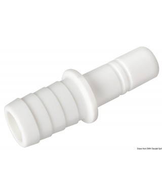 Raccord cylindrique droit pour tuyau flexible 20 mm