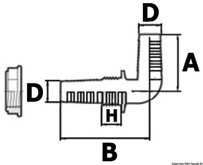 Passe-coque thermoplymère 1/2" x 15-17 mm