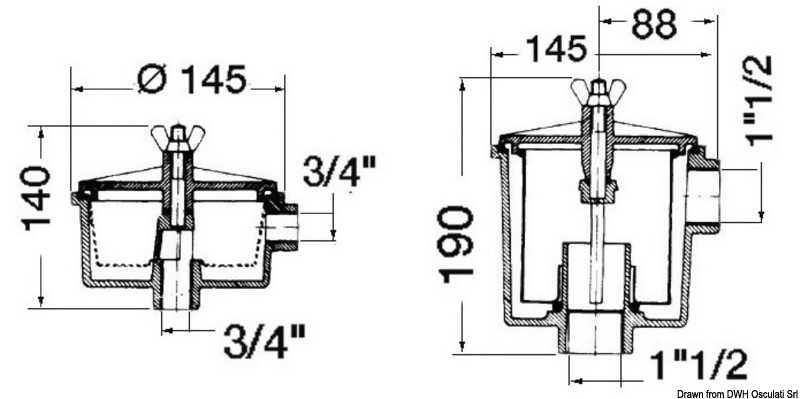 Filtre eau Utility 3/4" 150L/m