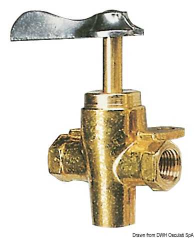 Robinet à Carburant 3 Voies En Aluminium - Pour VTT, Moto Tout-terrain - Diamètre 6,2mm, Installation Facile