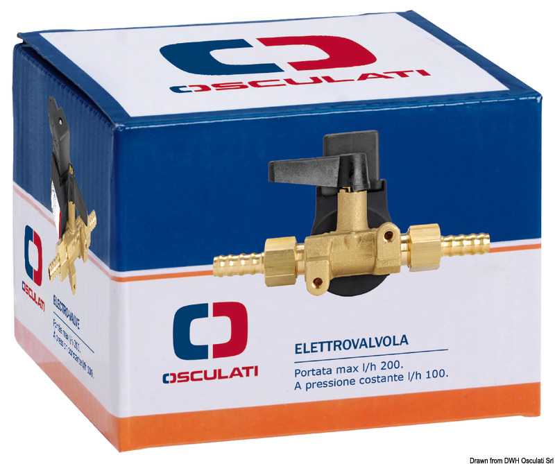 Electrovanne pour distribution carburant 12V RINA 200L/h Maxi