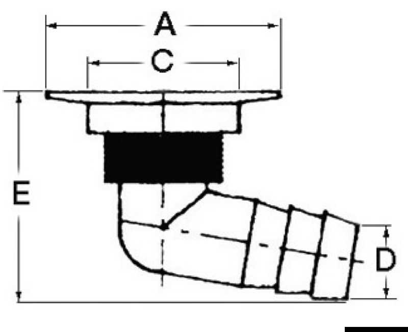 Fire port droit embout 32/38mm