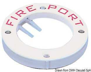 Trappe coupe-feu Fire Port plastic blanc
