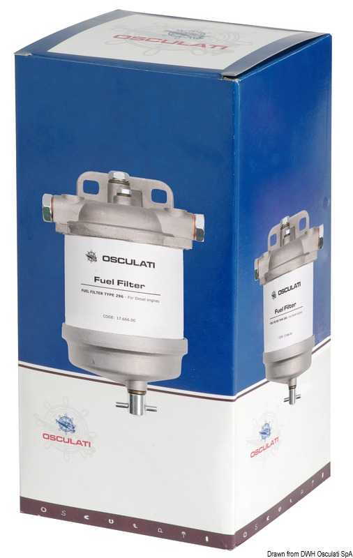 Filtre gasoil CAV 296 avec évacuation Débit 50L/h - optimale