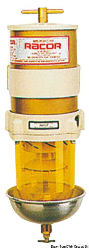 Filtre pour gasoil RACOR 900MA Débit 270L/h - continu