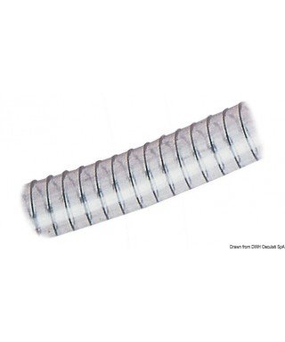 Tuyau avec spirale 16 x 22 mm En PVC transparent