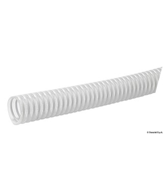 Tuyau avec spirale en PVC blanc 20 mm