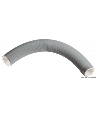 Tuyau avec spirale en PVC gris SUPERFLEX diamètre 16mm