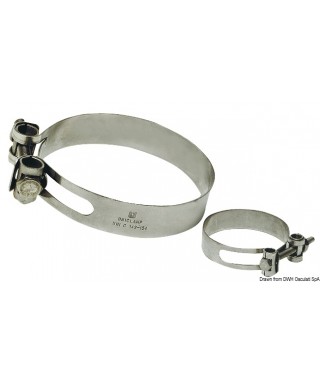 Collier de serrage Heavy Duty Inox 316 202/214 mm