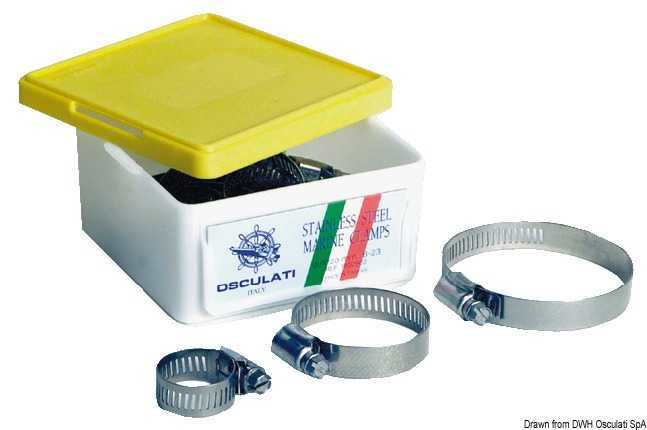 Collier de serrage inox 8/22 mm