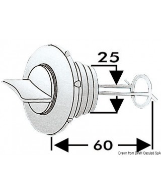 Nable de vidange nylon 25 mm