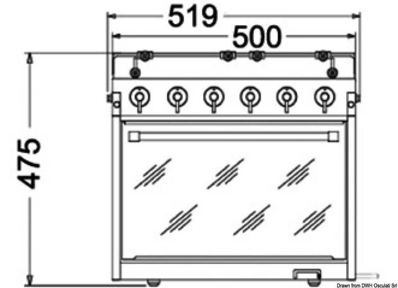 Cuisinière électrique avec four TECHIMPEX Horizon