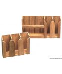 Range-assiettes teck 490x106x228 mm