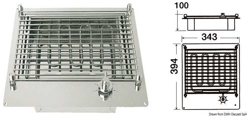 Barbecue électrique compact avec lèchefrite amovible