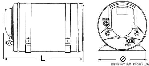 Chauffe-eau ISOTEMP Indel Webasto Marine 25 L 750W