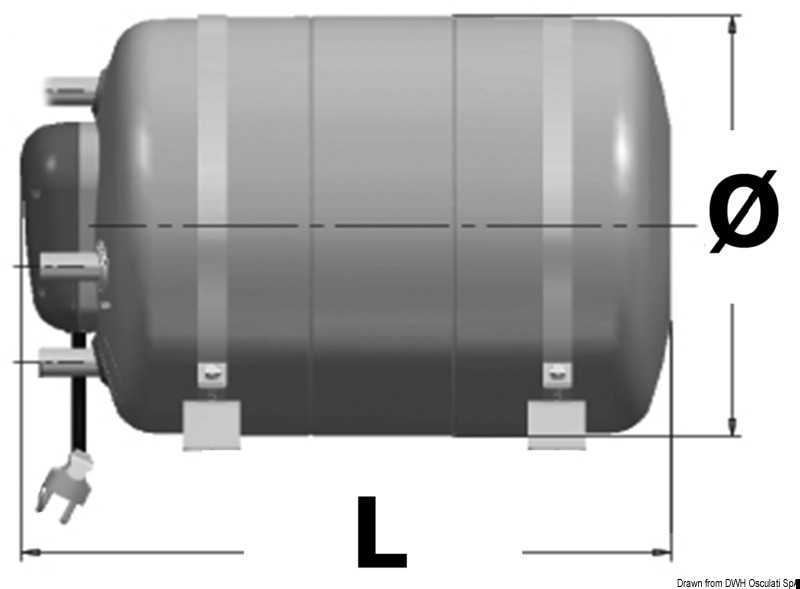 Chauffe-eau SPA 25 L pression maxi 6 Bar 750W