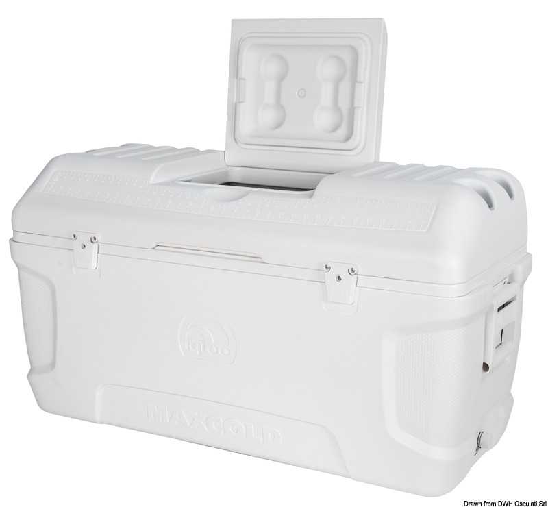 Glacière IGLOO Maxcold Contour Contenance 157 L 107x48x59H cm