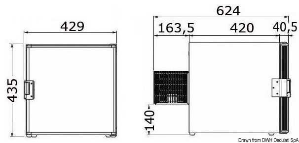 Réfrigerateur Isotherm 40 L Cubic 12/24 V