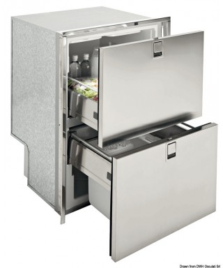 Réfrigérateur/congelateur ISOTHERM IndelDR160 inox 95+65L 12/24V