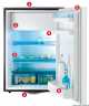 Réfrigérateur WAECO Dometic CRX50 Inox 48 L 12/24V