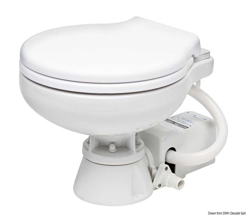 WC électrique siège plastique blanc 12V