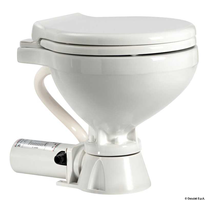 WC électrique compact siège plastique 12V