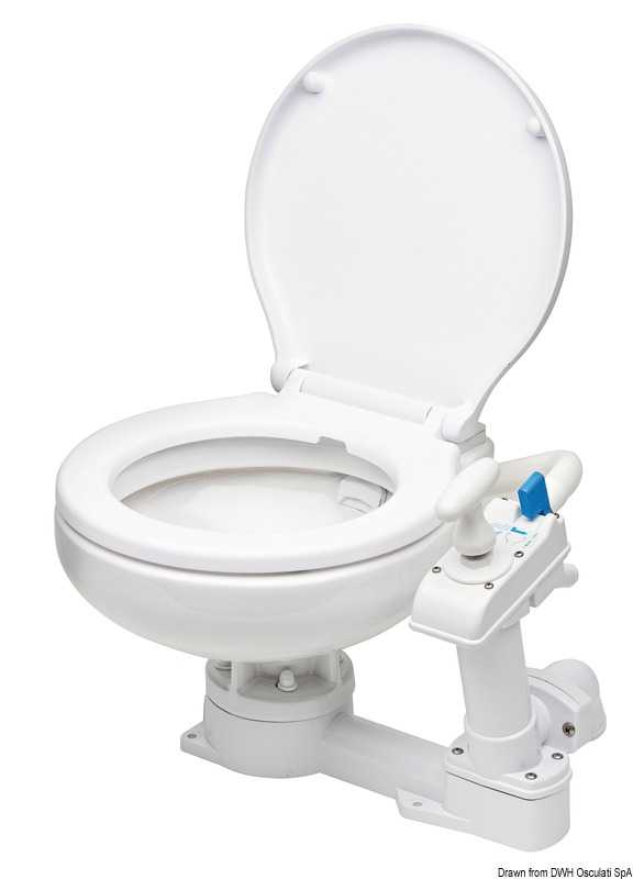 WC manuel Compact siège plastique