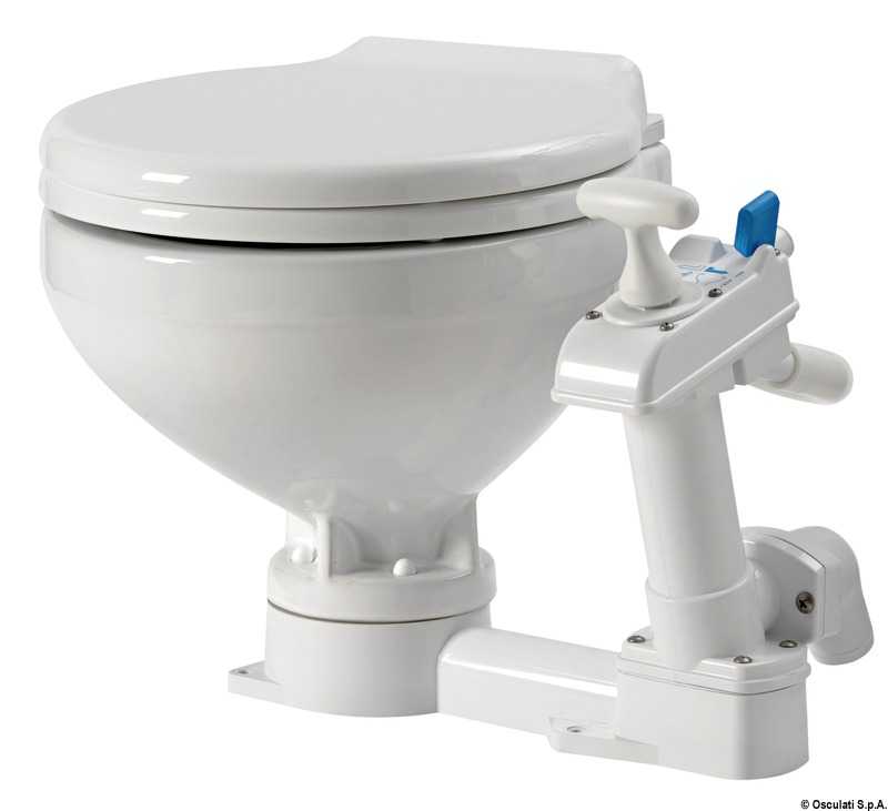 WC manuel Compact siège plastique