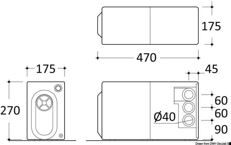 Systéme de déplacement eaux usées TECMA NK Sanisplit 24V