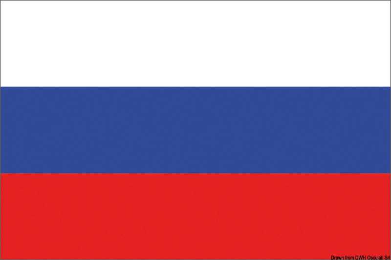 Pavillon Russie 20 x 30 cm en tissu de polyester teintes indélébiles