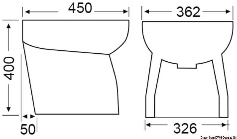 Bidet ceramique SILENT haut arrondi