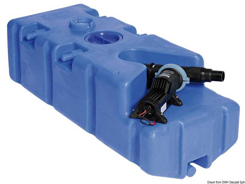 Réservoir eaux usées avec broyer 12V 100 L