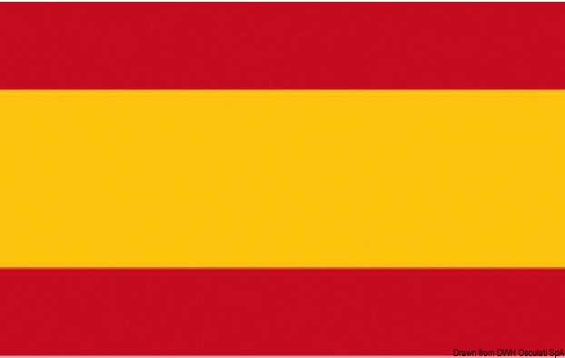 Pavillon Espagne 40 x 60 cm en tissu de polyester teintes indélébiles